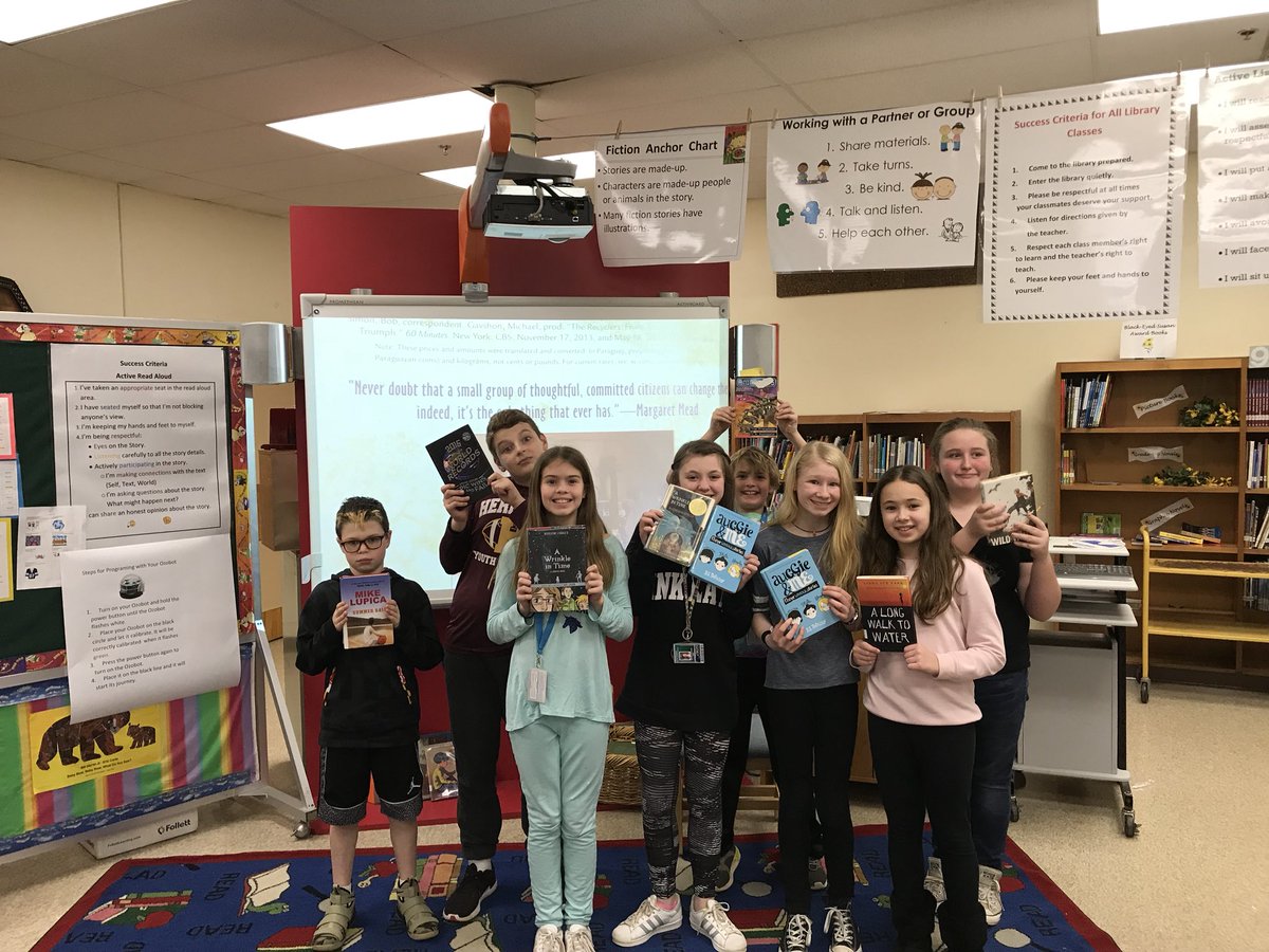 5ths from Mrs. Gold’s class <a href="/Prettyboyes1/">PrettyboyES</a> getting ready for their “Window and Mirrors” Reading Challenge! Oh, the places we’ll go! <a href="/NicoleKNorris/">Nicole Norris</a> <a href="/MMmiller11/">Michelle Miller</a> #BCPSLMS #BWELLREAD2018