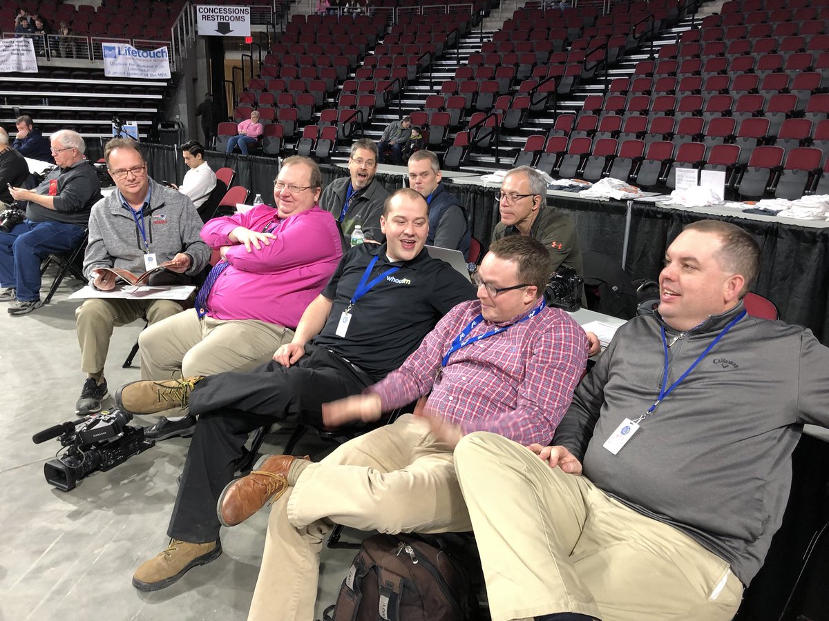 WHOUradio's tweet photo. Great basketball coverage from this crew! #tourney18 https://t.co/tkavaXN7HD