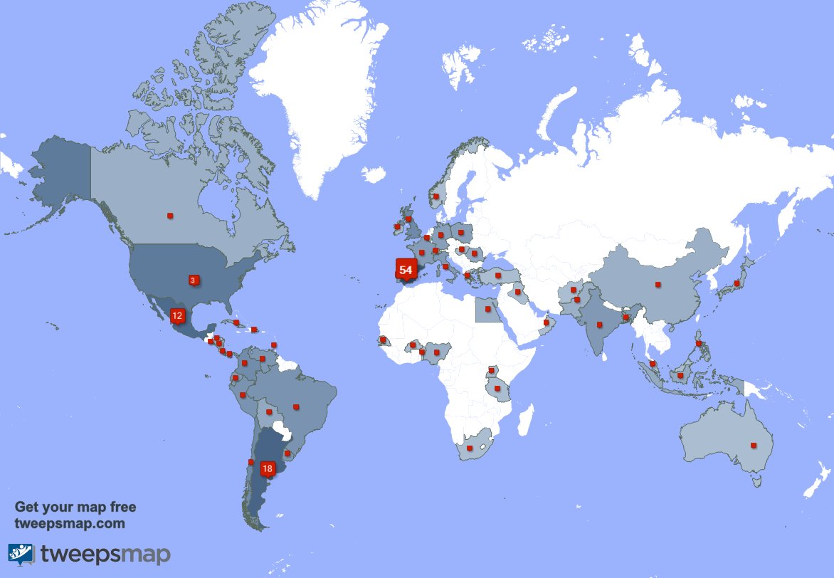 ArgEsAuryner's tweet photo. Mis seguidores viven en España(54%),Argentina(18%),México(12%) y más https://t.co/xUh0ziRCpz https://t.co/e6JAlYq9p8