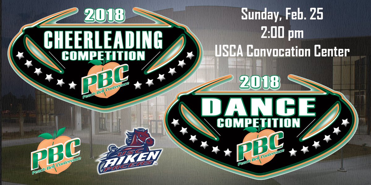 PeachBelt's tweet photo. The PBC Spirit Competition is coming to the USCA Convocation Center this Sunday! https://t.co/iUsf0p6TWT #WeAretheGame https://t.co/z5UfkEPR8Z