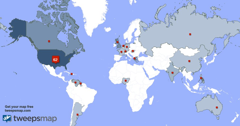 Renotrigger's tweet image. My followers are in USA(62%), UK.(8%)... Get your map too: tweepsmap.com/!Renotrigger