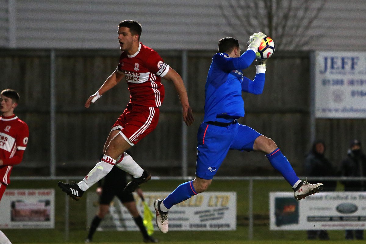 Boro's tweet photo. FT. Boro 2 Derby County 1. Full report to follow as our U23s come from behind to keep their Premier League Cup hopes alive. https://t.co/ZNnxDwcd6g