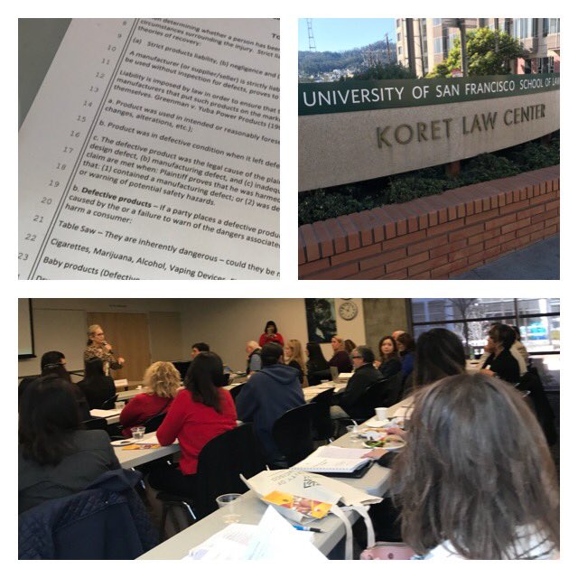 ThuyThiTweets's tweet photo. Business Law Prof. Emily Quinlan, faculty champion @SaddlebackColl sharing how she teaches tort law &amp; McDonald’s #hotcoffee case. Use pleading-paper syllabus, for example.  Fun professional development summit for faculty of 26 comm_colleges in @CalLAWpathway. #LawPathway @usflaw https://t.co/v8XMRB5coi