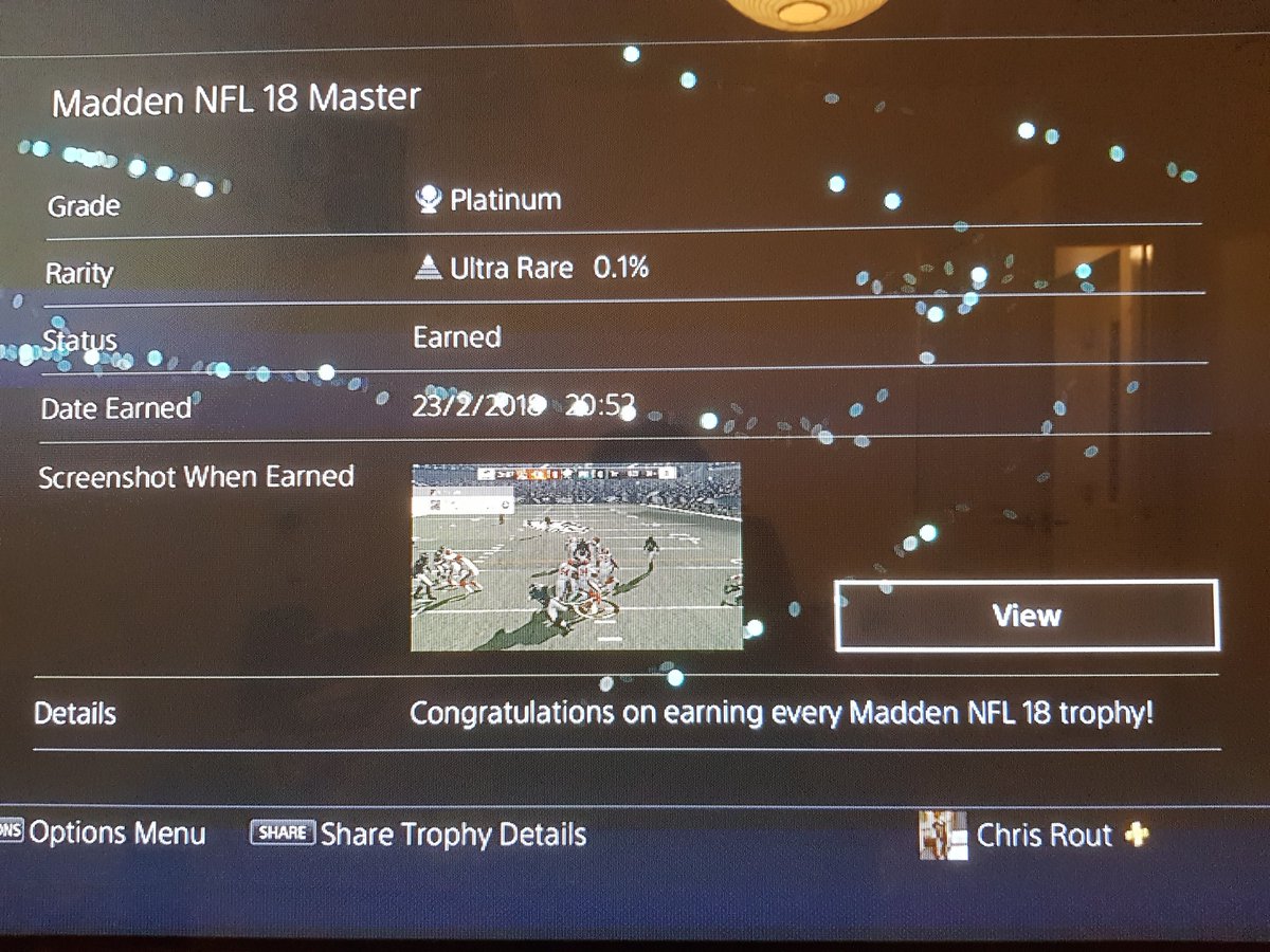 ChrisJamesRout's tweet photo. @rob_pearson86 your trophy video inspired me to go for my first ever platinum. It's a rare one. #playstationaccess https://t.co/lZI5yRsggE