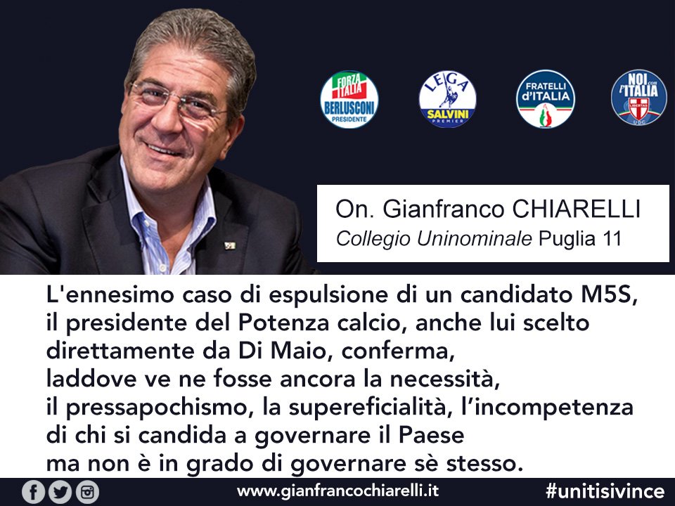 Ancora un'espulsione targata #M5S. Questo il mio pensiero. #elezioni2018  #Potenzacalcio #Caiata