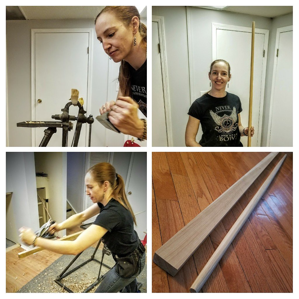WeSellSwords's tweet photo. Our in house Fletcher is learning how to make hickory English longbows and become a Bowyer!  Stay tuned for updates and when new bows are available! 

#archery #bow #traditional #EnglishLongbow #bowyer #handmade #newskill #calgaryarchery #archeryinsider #yyc #yycarchery #calgary https://t.co/9KSxeJ7NaJ