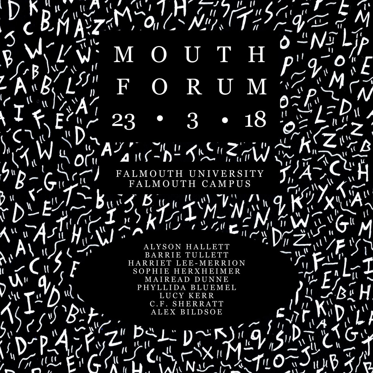 M O U T H : The Falmouth Illustration Forum will be on Friday 23rd March! Information about tickets to follow shortly