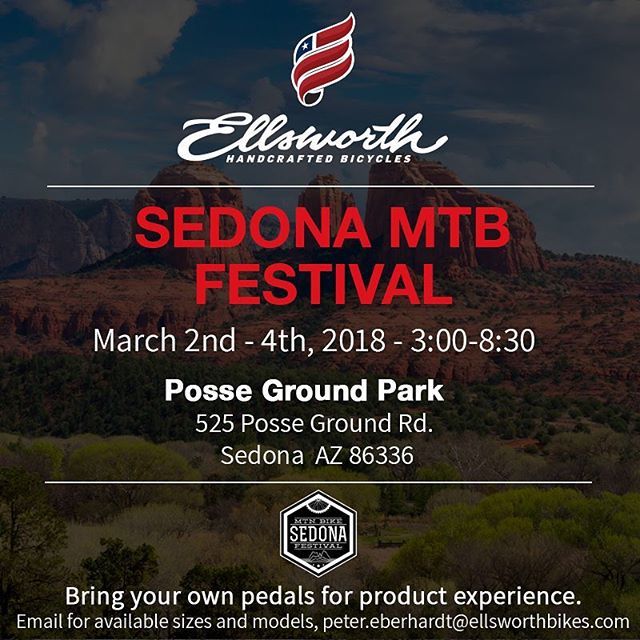 Come join the fun next weekend with us in Sedona, AZ for some epic riding! #EllsworthBikes #EllsworthNation #bikes #mtb #Sedona #Arizona