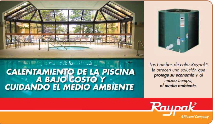 PadmontAqua's tweet image. Las bombas de calor #Raypak le ofrecen una solución que protege su economía y al mismo tiempo al medio ambiente...