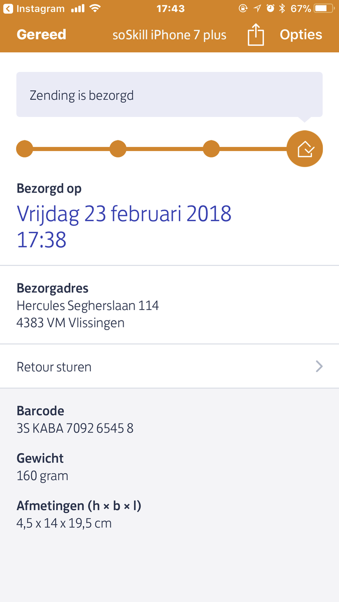 fabian3fm's tweet photo. @PostNL Ik krijg nu de melding dat de zending is bezorgd! Maar er ligt niets in mijn brievenbus!!!! https://t.co/OGVYCj50Bq