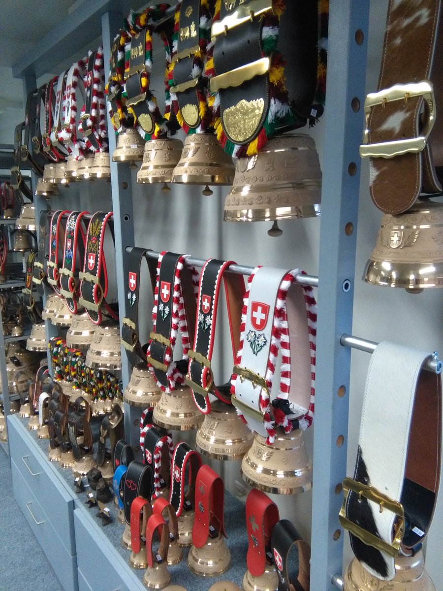 BergerGlocken's tweet photo. In the showroom at the Bäraustrasse 8 there are actually a lot of beautiful handmade bells with straps. Try them all out 😀
#Switzerland #SHOWROOM https://t.co/oU93nZ2aCg