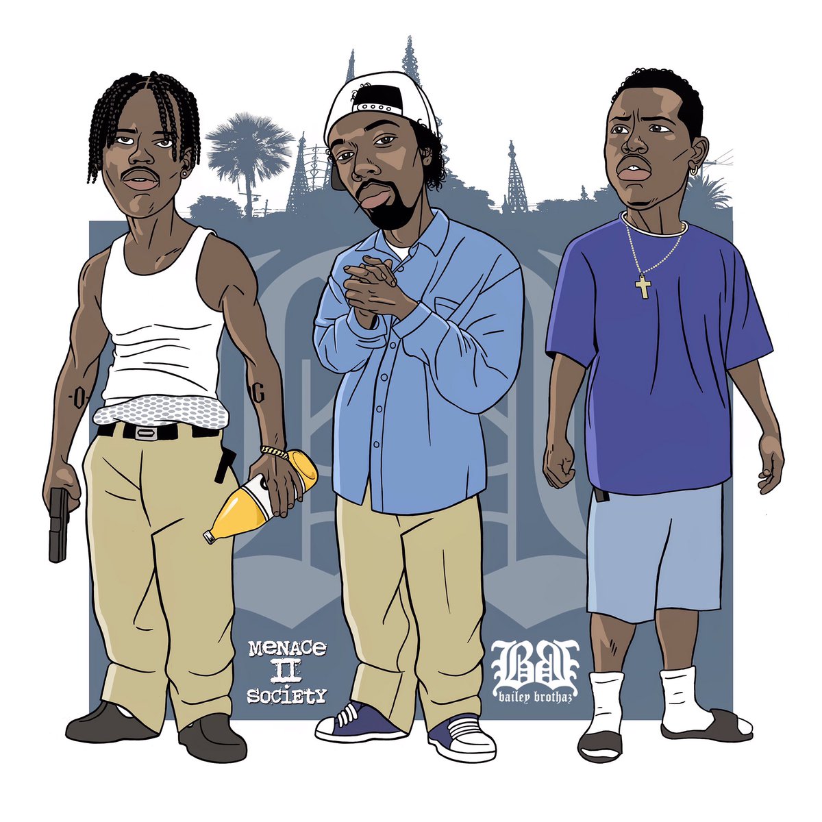 Menace II Society Characters @tyrinturner @eiht0eiht #menacetosociety #odog...