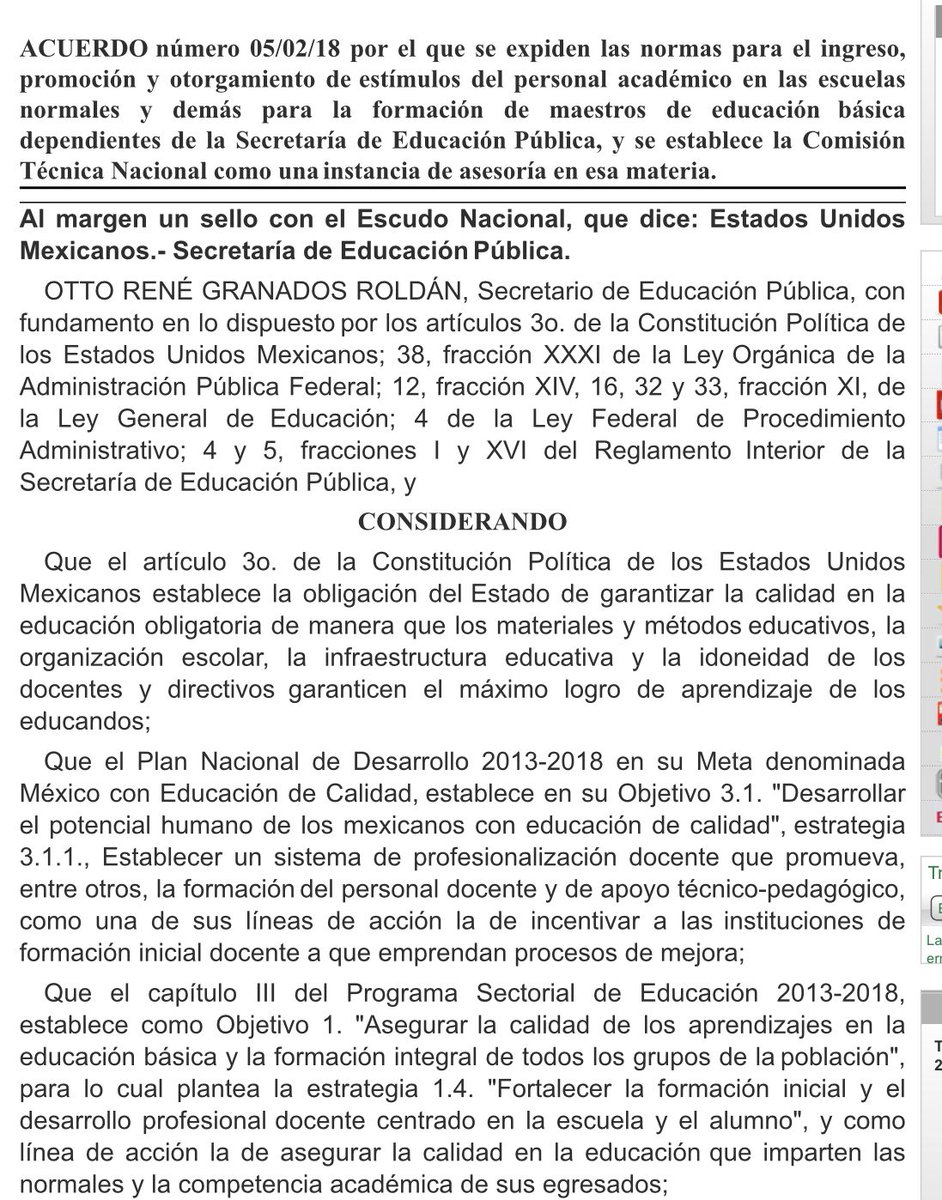 Hoy entraron en vigor las nuevas normas para el ingreso, promoción y el otorgamiento de estímulos al personal académico de las escuelas normales de la CDMX. En las próximas semanas, todas las entidades federativas publicarán acuerdos similares.