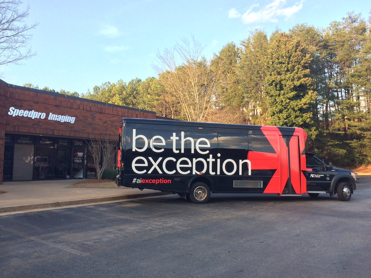 speedpronorcro1's tweet photo. #aiexception + SpeedPro imaging = exceptional work. Thank to Art Institute for a great job. #artatwork https://t.co/yY4ex2kAXl