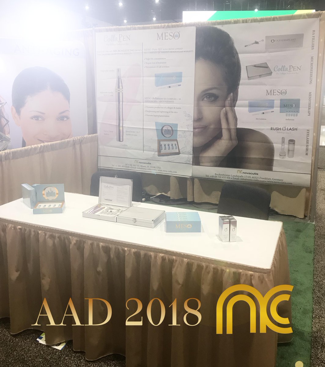 NovaCutis's tweet photo. Thanks to everyone that stopped by our booth at #AAD 2018 in San Diego! It was a great show! #NovaCutis #SanDiego #aesthetic #dermatologia #dermatology #skincare #skin #spa #rejuvenation #beauty #beautiful #healthyskin #quality https://t.co/EfHI6icjZc
