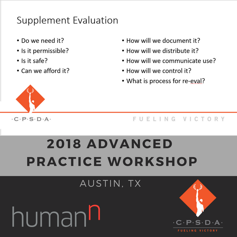 fuelingvictory's tweet photo. #CPSDAmember Amy Culp presents a framework for evaluating your supplement program at the 2018 CPSDA Advanced Practice Workshop presented by @BeetElite https://t.co/SJ41iVZCX6