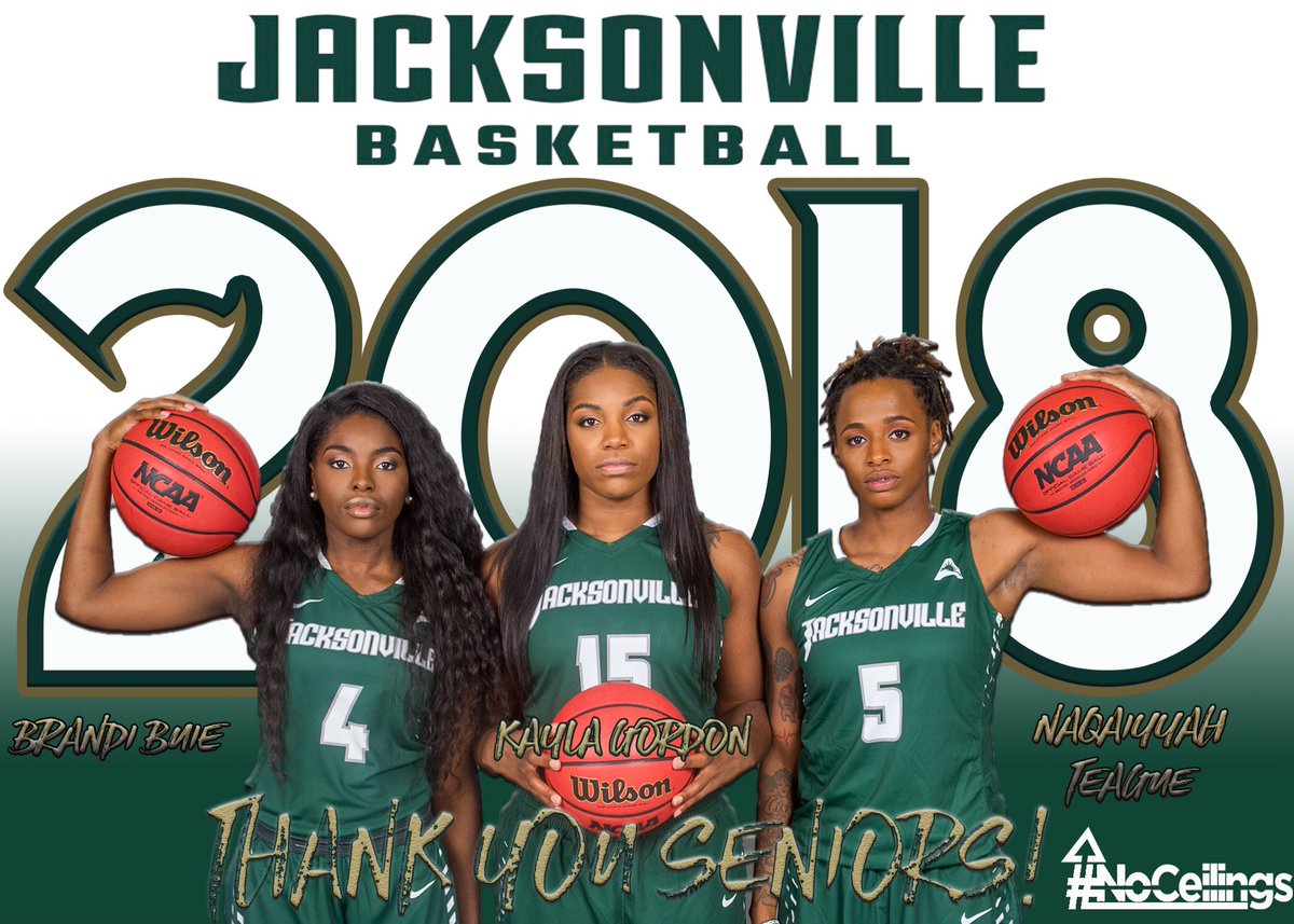 JAX_WBB's tweet photo. 🐬 Nation we need you to come out and help us celebrate our senior class tomorrow for SENIOR DAY @2PM as we take on UNF in the River City Rumble!! #NoCeilings #PackSwish #SeniorDay https://t.co/0HTQVxM6cz