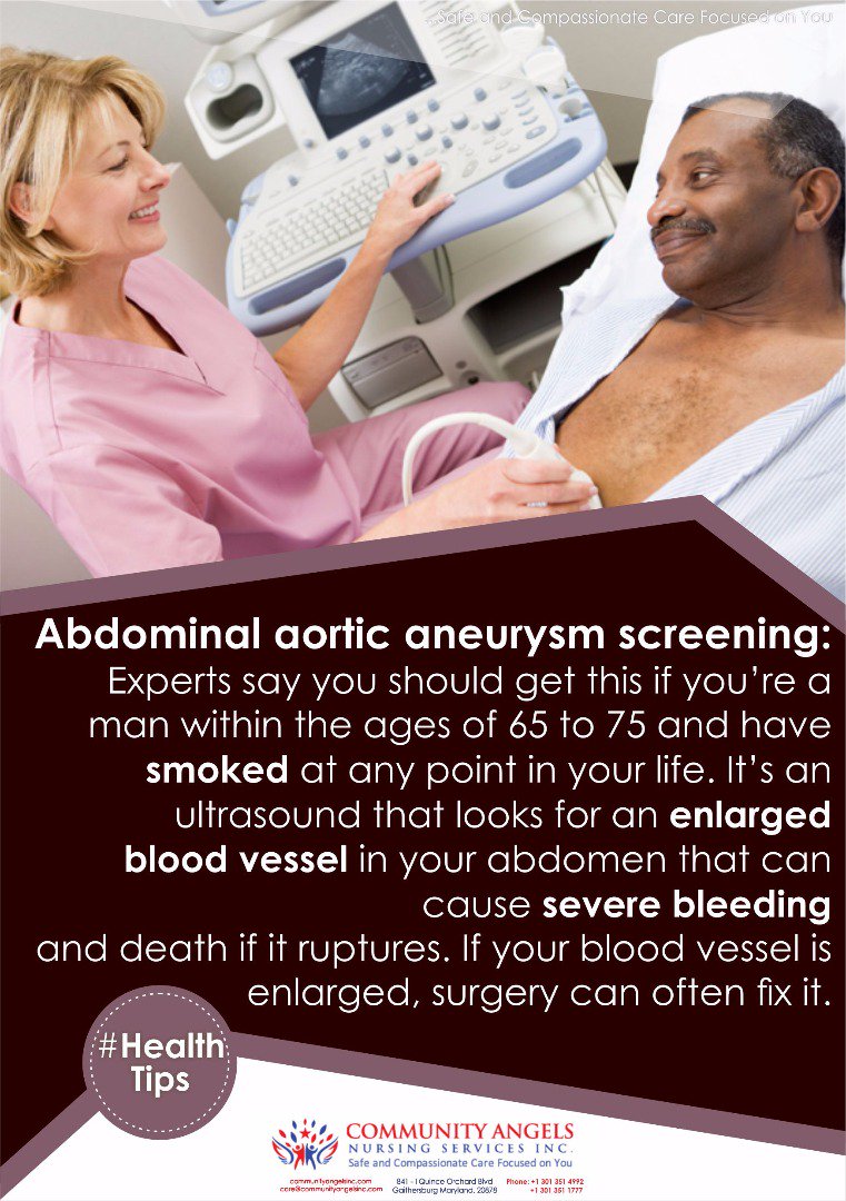churchevent1's tweet photo. Abdominal aortic aneurysm is an ultrasound that looks for an enlarged blood vessel in your abdomen that can cause severe bleeding and death if it ruptures. Go for a scan today

Contact us @cans_inc to help you 
Tel:(240)586-2988 
#HealthCare 
#Health 
#Healthtips
#FridayFeeling https://t.co/tOgsSkFKAb