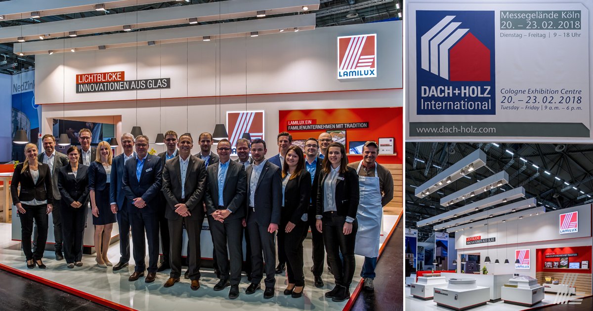 LAMILUX1's tweet photo. #dachholz2018 A successful exhibition comes to an end – We would like to thank all visitors for the multitude of exciting conversations, and all enthusiastic helpers both in front of and behind the scenes. #LAMILUX #wearefamily #teamLAMILUX #innovationenausglas https://t.co/IKKLr23Eb0
