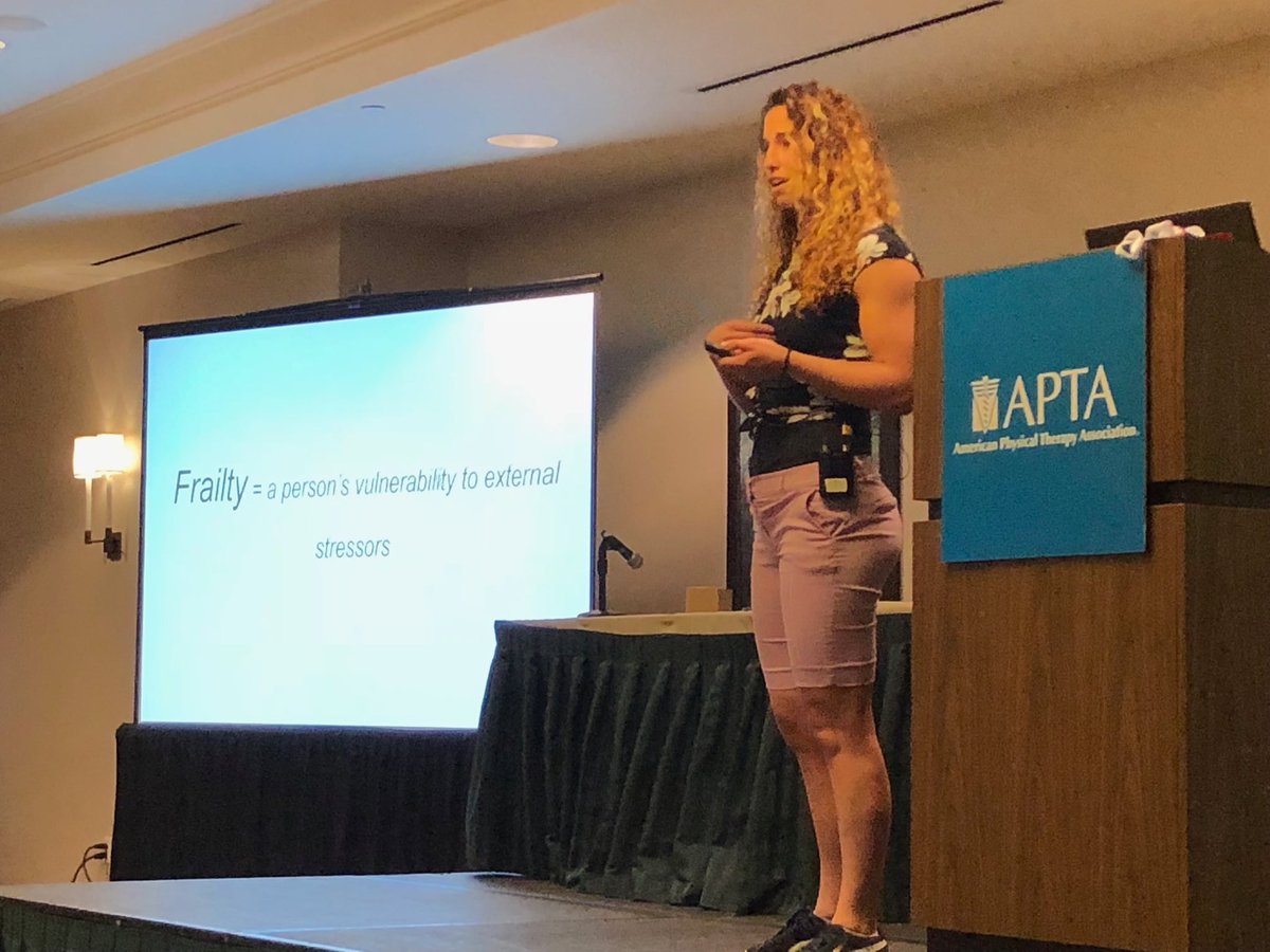 RWaltonMouw's tweet image. Just because someone is frail doesn't mean they will always be frail. - Christina. #OldNotWeak #APTACSM