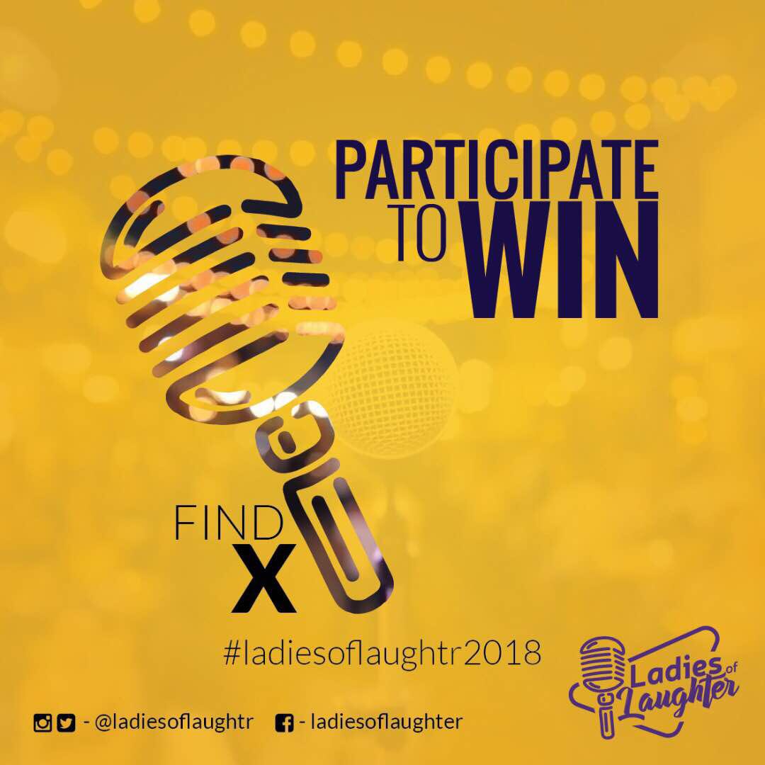 thelady_ma's tweet image. Let’s #findX✨✨🎤  participate in the #ladiesoflaughtr2018 competition.   It’s a life changing experience...post a 55sec clip of your funniest material on your page and tag us✅ Use the hashtags too...
#FindingX #ladiesoflaughter2018
@q21solutions @kukurukuboy