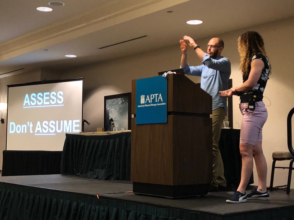 RWaltonMouw's tweet image. Assess - Don't Assume!
#OldNotWeak #APTACSM