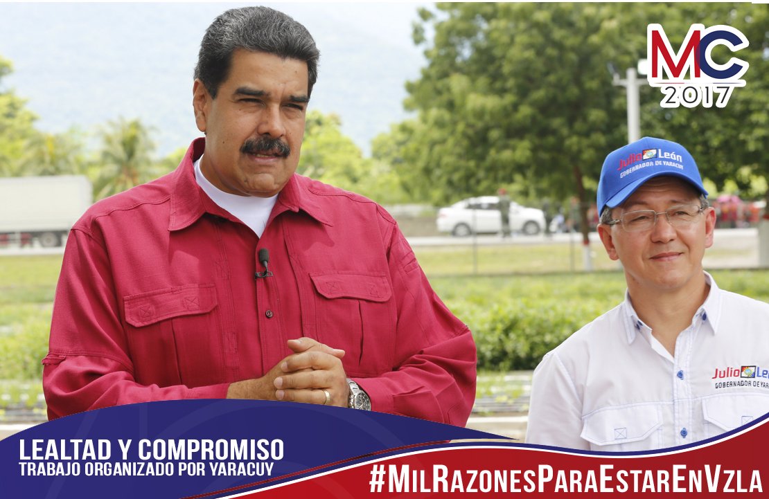 Con <a href="/JULIOLEONYARA/">JULIO LEÓN HEREDIA</a> y <a href="/NicolasMaduro/">Nicolás Maduro</a> en 2018 impulsamos nuevos proyectos en salud para fortalecer el #Yaracuy victorioso #MilRazonesParaEstarEnVzla