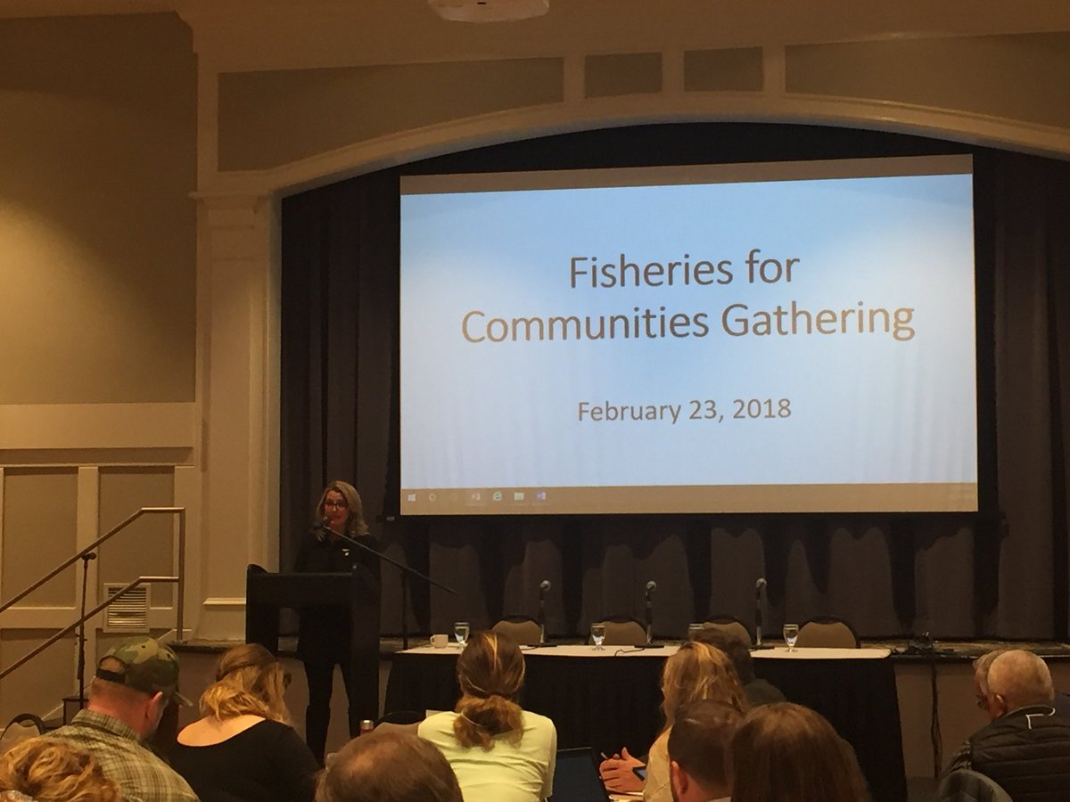 rachealweymer's tweet photo. Keynote address by Honorable Lana Popham - we’re finally coming out of the dark days of the past government and the gutting of the Fisheries Act #FisheriesAct #FisheriesForCommunities #fishpoli #ecotrustcanada @lanapopham @ecotrustcanada https://t.co/4ZtlXUEdaP