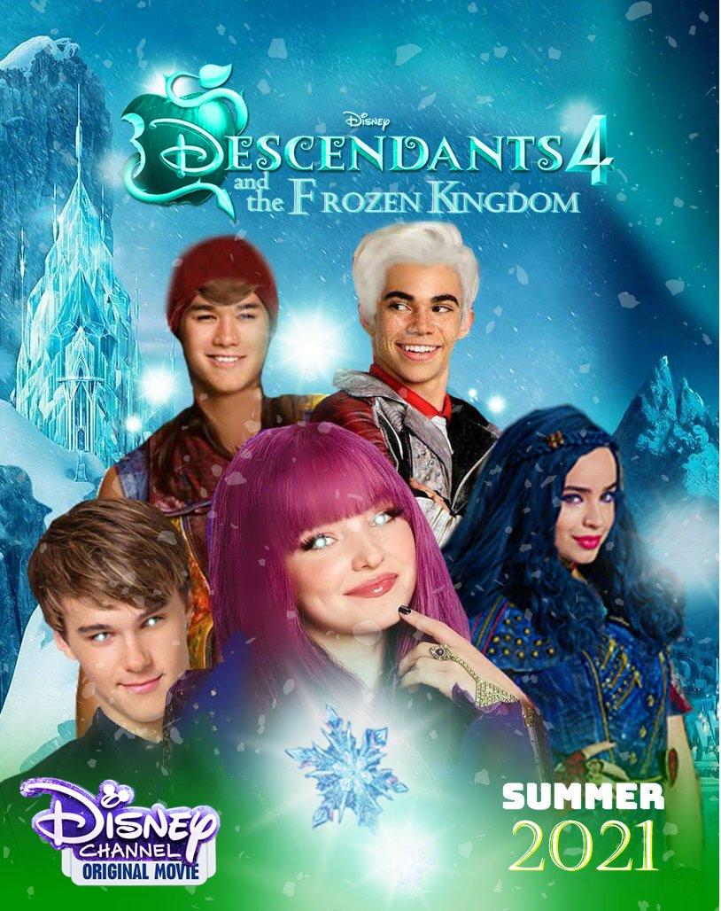 Zombies BR on X: Descendentes 4 No Reino de Frozen. No Verão de 2019! Era  para ser no inverno! Né sobre Frozen! Kkkkkk Pôster de Fãns   / X