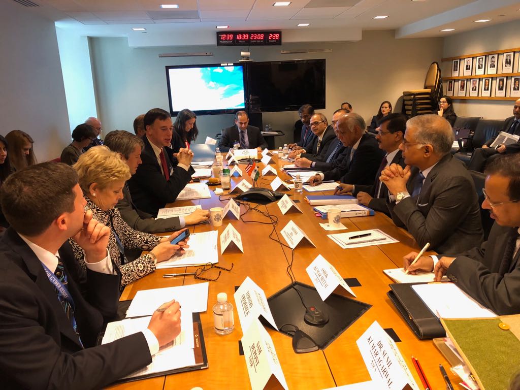🇮🇳🇺🇸Cyber Security Dialogue in Washington DC with Dy NSA leading the Indian delegation <a href="/MEAIndia/">Randhir Jaiswal</a>