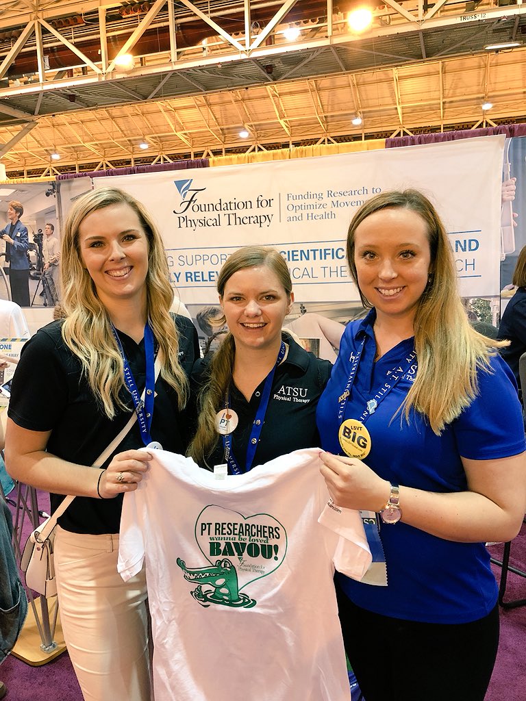 HarphamOlivia's tweet photo. Stopped by @Foundation4PT and donated to the #challenge4pt for @ATSUDPT with @Nicolerickson21 @SSchlosserSPT @APTAcsm https://t.co/GBQHJC0igy