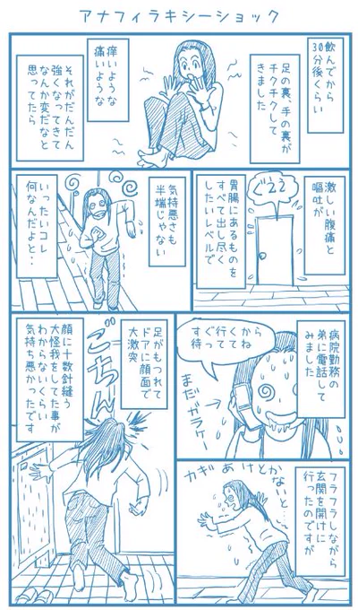 「死ぬかと思った」経験は何度かありますが、これは最も深刻だったものです。ちょっとヘビーな内容なんで苦手な人は見ないでね。
発端は、喉が腫れてきたので医療関係の実家から持ってきた抗生剤を飲んだことからでした。(当時はそういう家ほど家族への薬の扱いに無頓着なとこ、けっこうありました。 