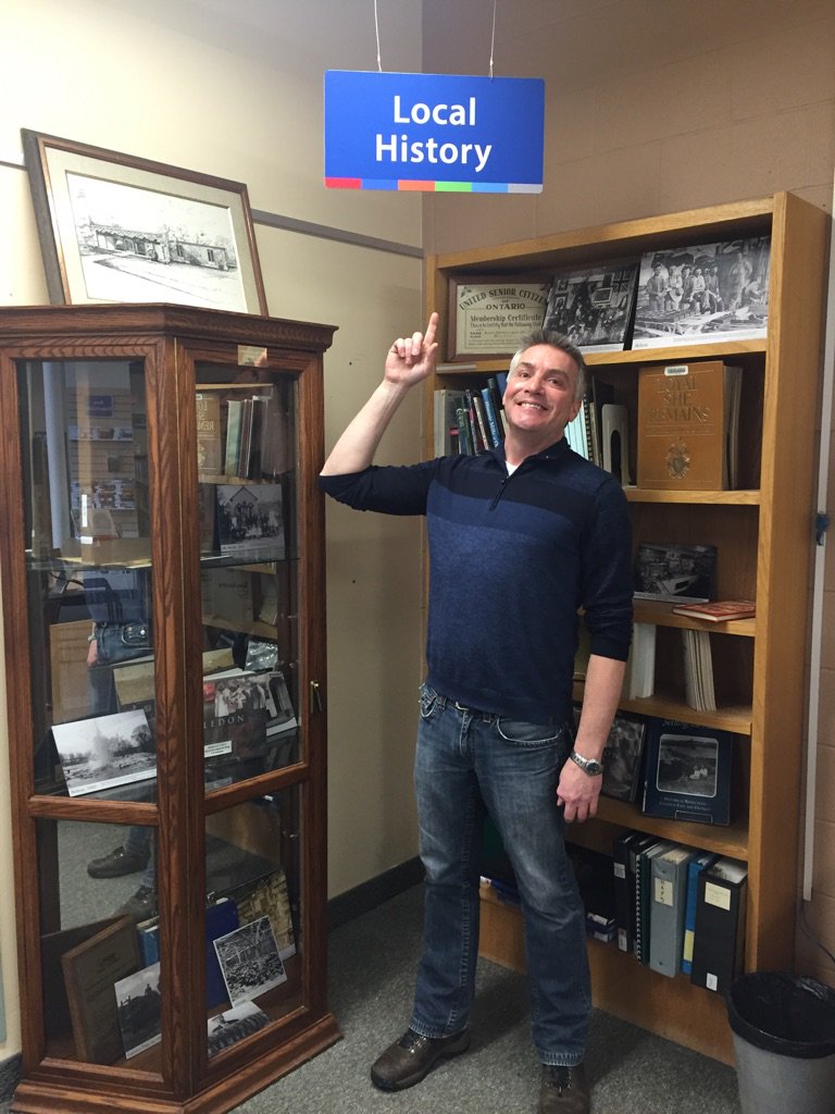 CaledonLibrary's tweet photo. Reason #12:
We have a local history corner and it's bursting at the seams with interesting information! Do you want to learn more? Visit with local historian Derek Paterson on February 25th between 1-3pm at the Albion Bolton branch. #ReasonsCPL #CPL150 https://t.co/m30m7VQy8I