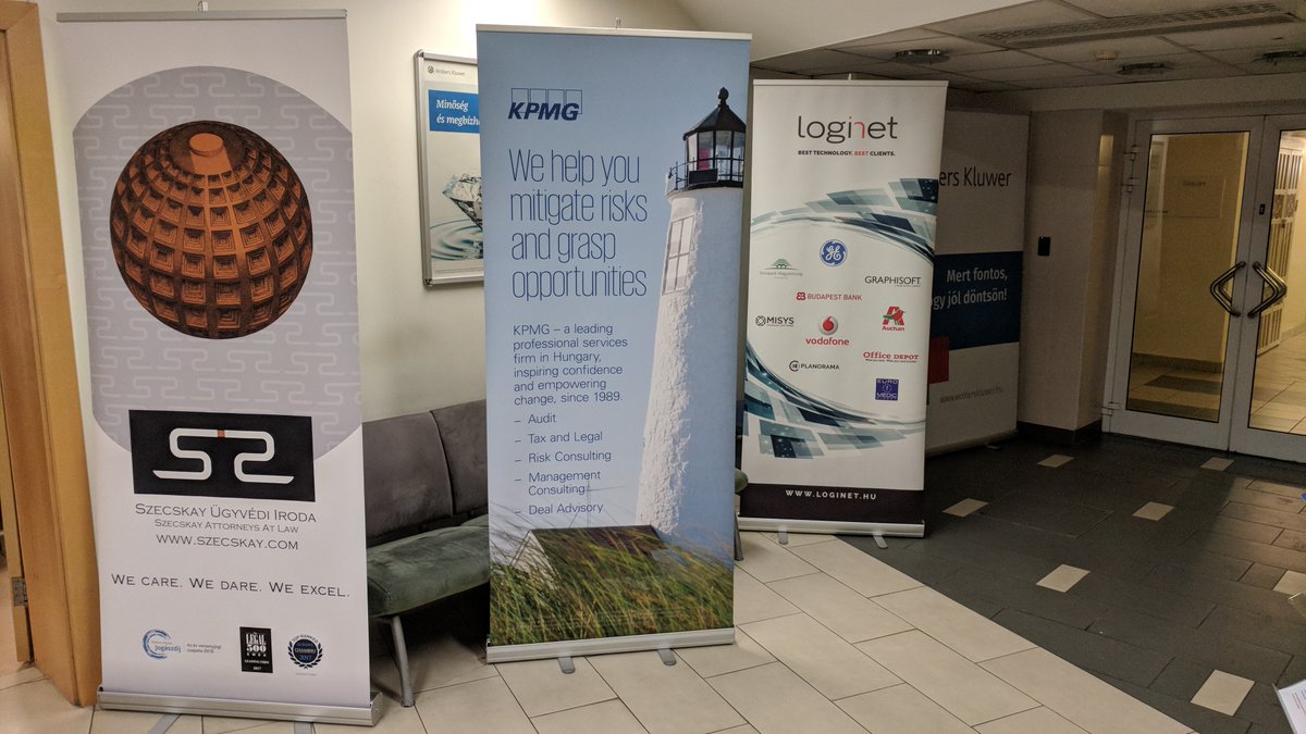 wolterskluwerhu's tweet photo. Köszönet a támogatóknak, segítőknek @KPMG @ArsBoni @loginet_hu #Szecskay #magicom
#GlobalLegalHack #GLH2018 #GLHBudapest #wolterskluwer https://t.co/4jswYBqHPu