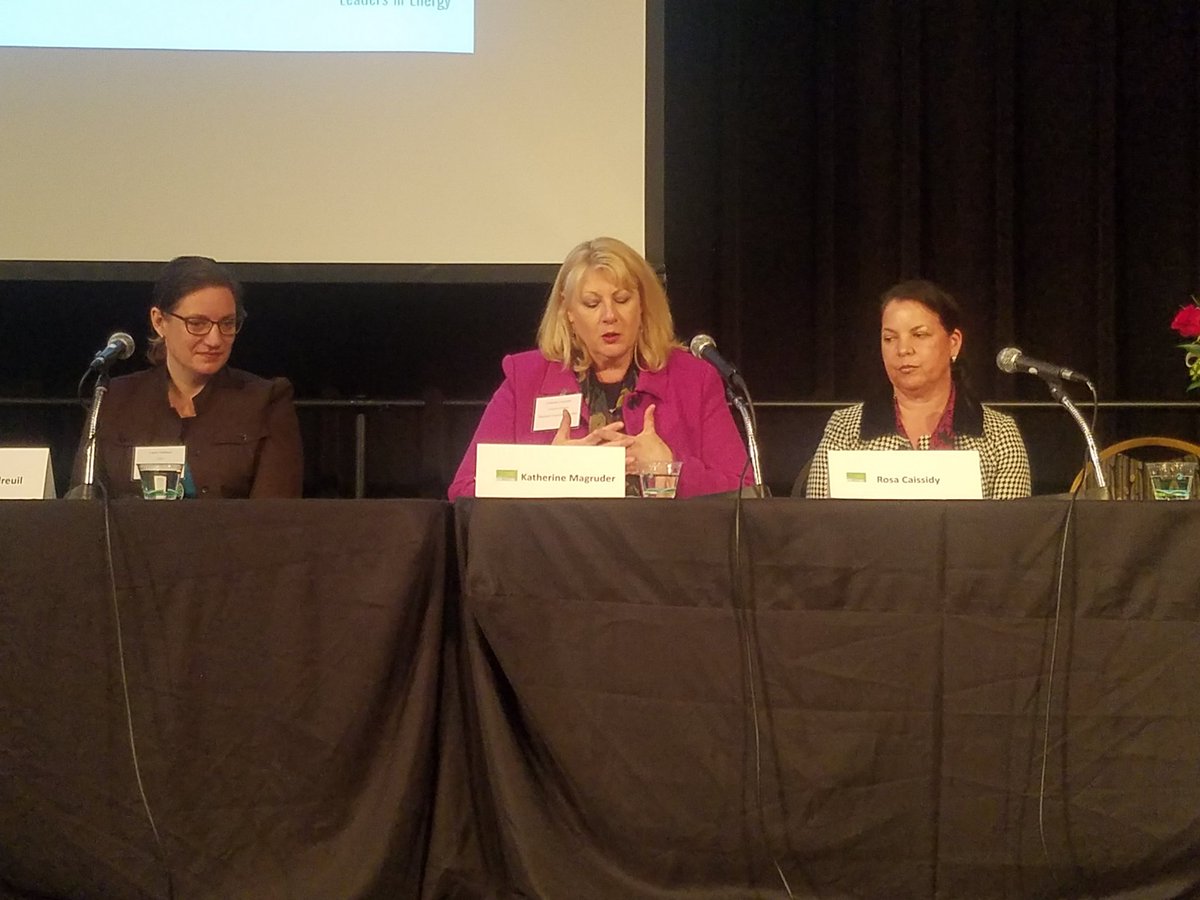 LeadersinEnergy's tweet photo. "These women come from diverse backgrounds, but all are trailblazers in Energy..." - Dr. Nandini Mouli introduces the #CWEEL panelists at #LEUMDX https://t.co/zC2ruRZRBg