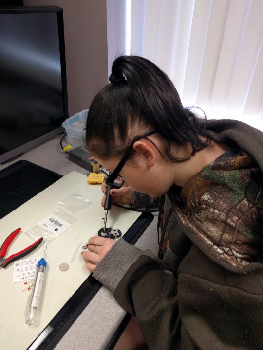 FordlandFCCLA's tweet photo. 7th Graders Go to Work @OTC #girlscanfixcars #girlscansolder #girlscanprogram #fordlandeagles #eaglepride https://t.co/Adj39b1MMa