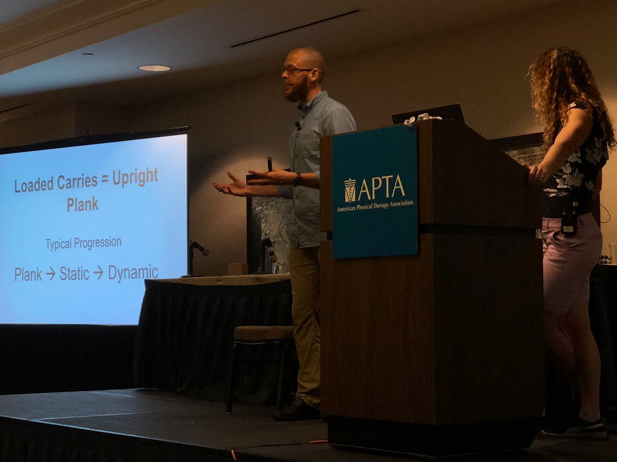 RWaltonMouw's tweet image. Loaded Carries = Upright Plank #APTACSM #OldNotWeak