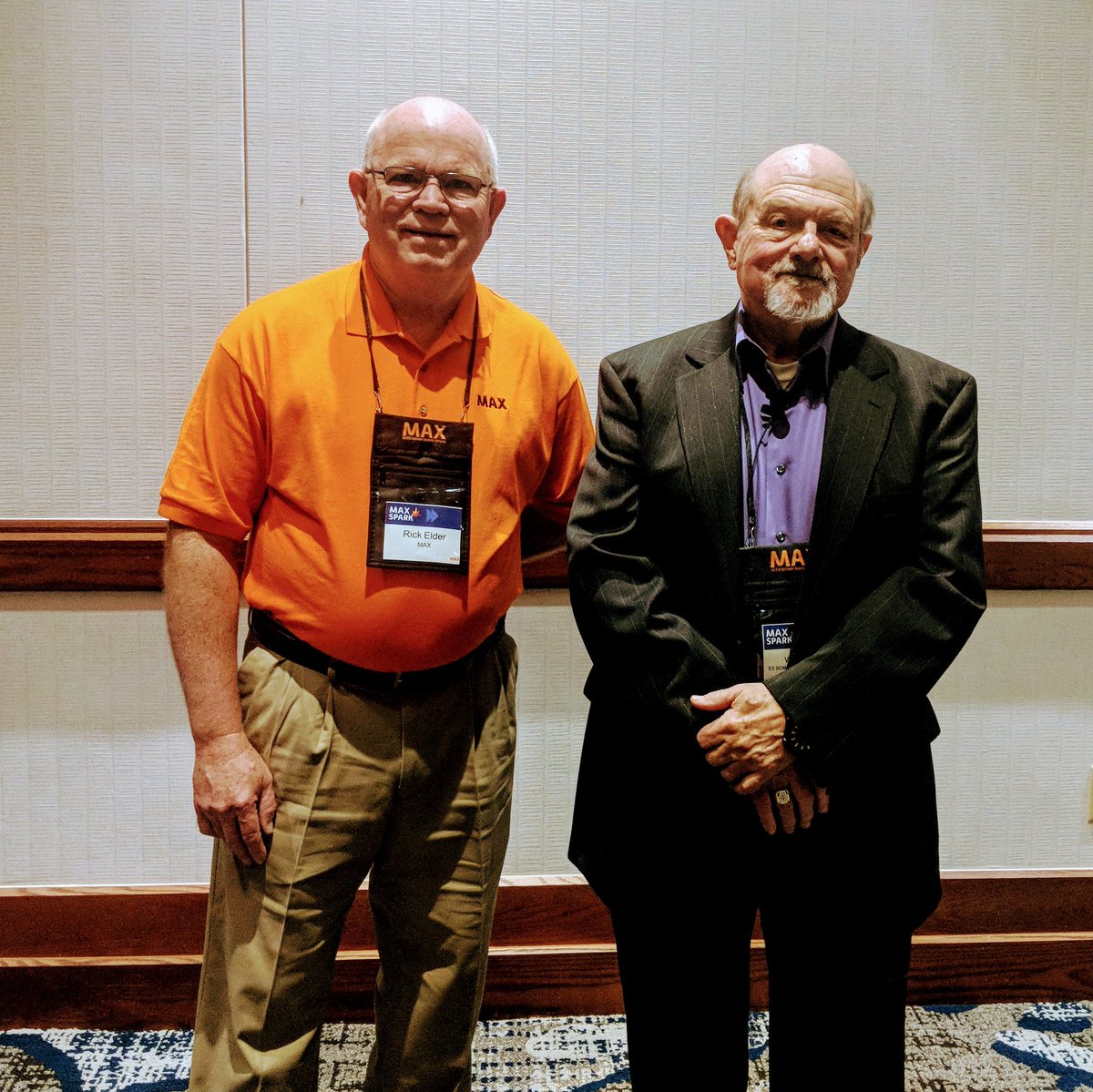 We're at #MAXSpark2018 with Director of Professional Services Rick Elder <a href="/wrelder/">William R. Elder</a> and keynote speaker William Cure, managing partner of E3 SCM Leadership Excellence: