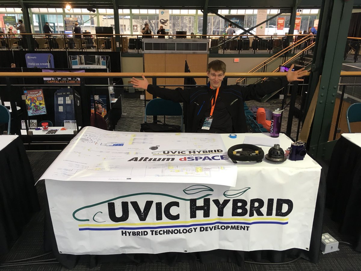 Exploring and collaborating down at #DiscoverTectoria today. Lots happening in the space. #uvic #uvicenginering