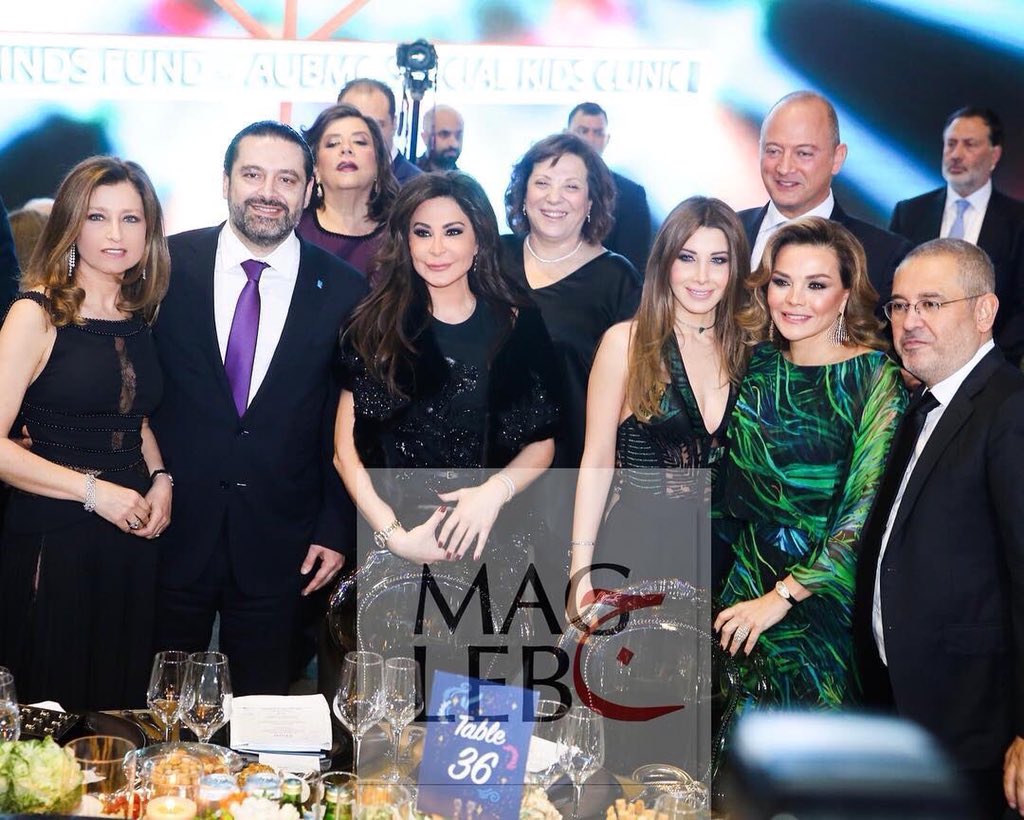 lafta2000's tweet photo. Nancy star with the Lebanese Prime Minister #SaadHariri at #openmindslb FundRaising Gala with an Exclusive Fashion Show for the Legendary #ElieSaab 🎶✨💕🎆 @NancyAjram https://t.co/qTZTgcSxMq