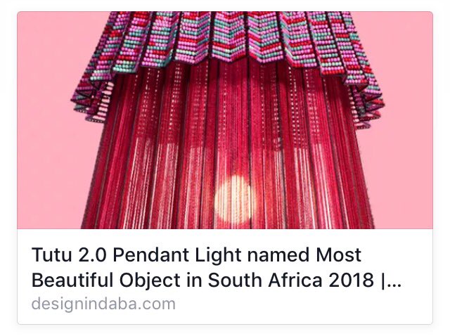 MashTDesign's tweet photo. It's official, the #Tutu is the most beautiful object in SA. Thank you so much for casting your votes. #mboisa https://t.co/Si6FoSuoov