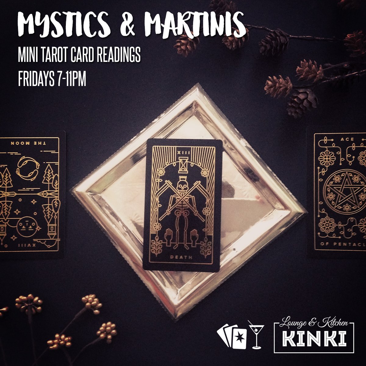 kinki_life's tweet photo. Let's put some mystic in your Friday Night! Book a Mini Tarot Card reading today! #keytovip #bestofottawa #food #foodie #ottawabound #ottawaeats #ottawaontario #ottawanightlife #ottawainsider #foods #foodshare #events #restaurant #ottawaouting #ott #myottawa #tarot https://t.co/liZFWjyu93