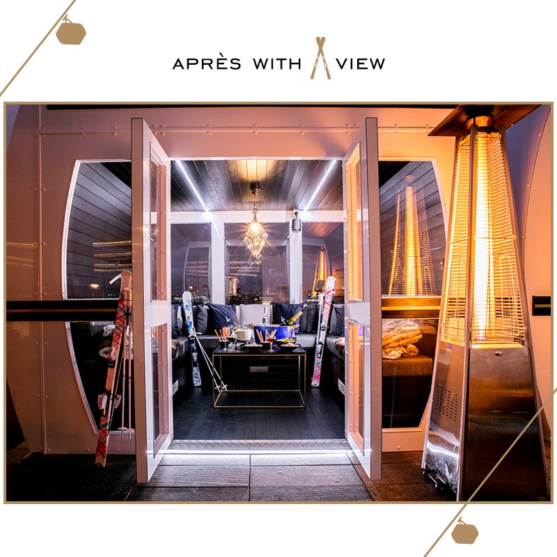 MELondonHotel's tweet photo. Round up a group of 10 friends and join ME for an evening of Après ski festivities. The experience takes place in a unique fixed cable car, with views of London's Breathtaking skyline. https://t.co/3vK0KRrTUt
 #ApresWithAView https://t.co/3jMi9xyiO3