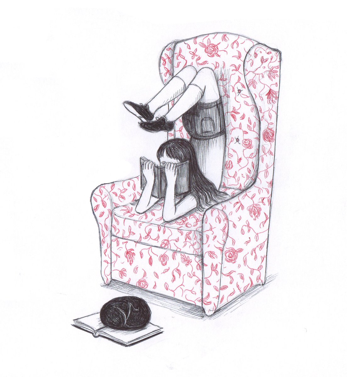 thisiscolossal's tweet photo. Quirky Illustrations by Virginia Mori Blend Melancholy and Surreal Humor https://t.co/ZLanjUtZbJ https://t.co/2HYd6XQquA
