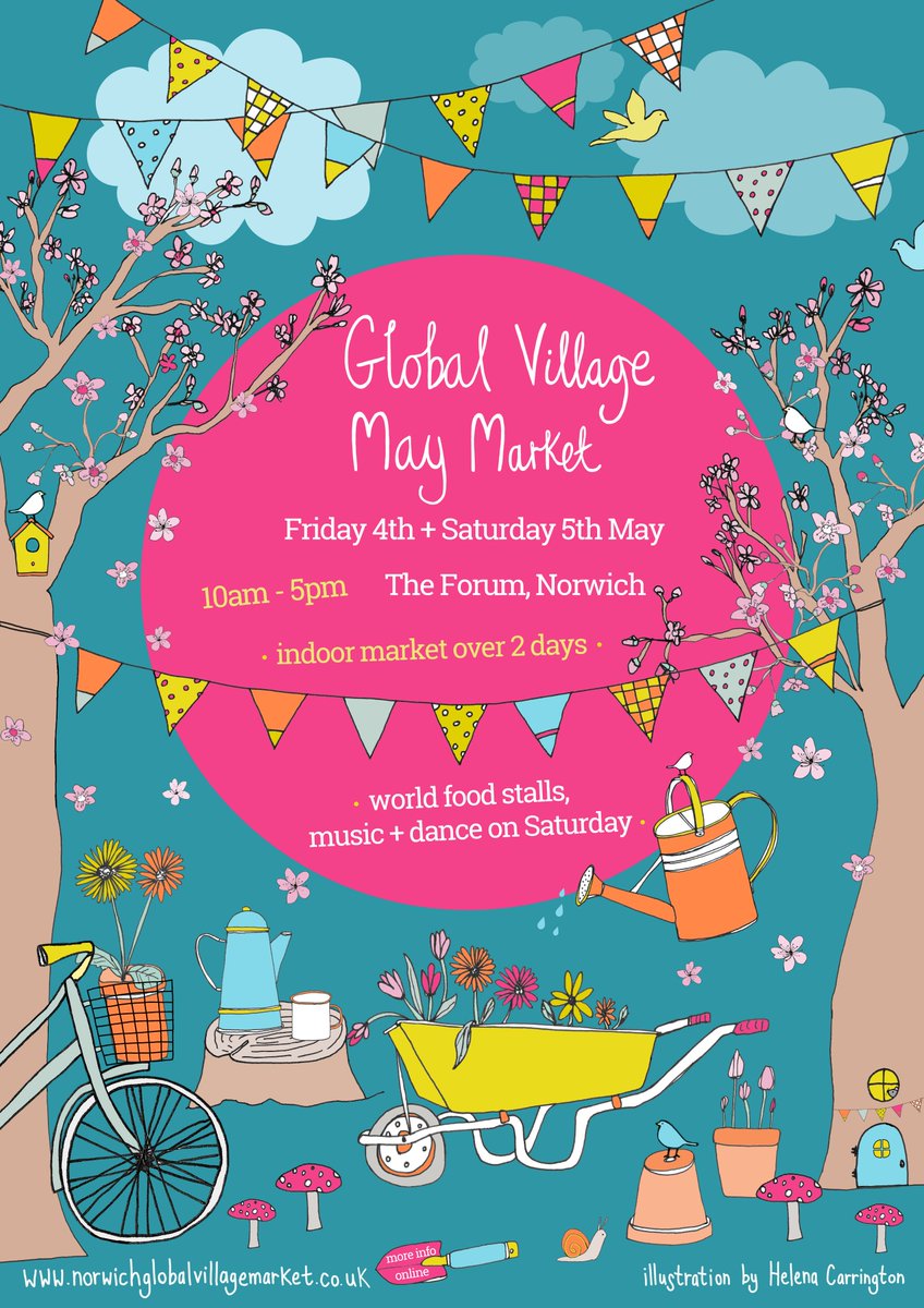 🌿Our next market coming up at <a href="/TheForumNorwich/">The Forum Norwich</a> on May 4th &amp; 5th! Global products, many fairly-traded, plus on Saturday: Thai &amp; Middle-Eastern food &amp; world music and dance. FREE Entry. Accessible venue.  🌷