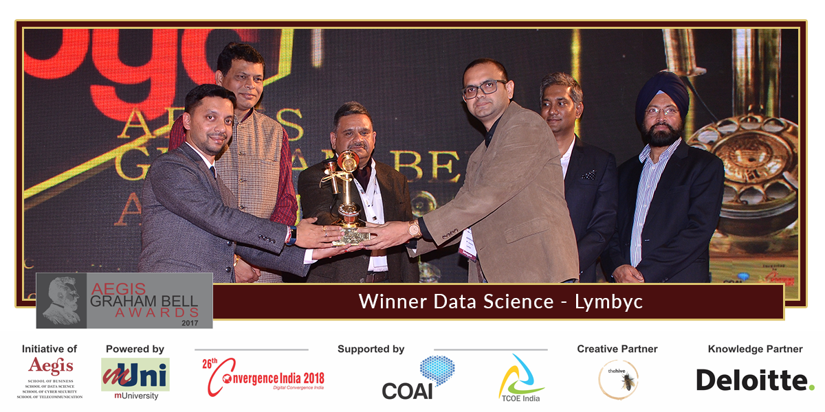 AegisGrahamBell's tweet photo. Aegis Graham Bell Awards 2017 Winner for under the category Data Science is Lymbyc #AGBA #AGBA2017 @lymbyc #DataScience https://t.co/wKZrel5yjw