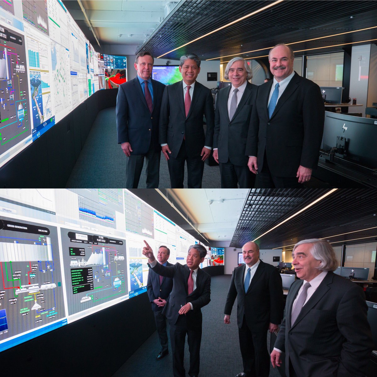 GQenergy's tweet image. Honored to have former @ENERGY Secretary @ErnestMoniz and @Dentons Global Head of Energy Practice Clint Vince along with our EVP &amp;amp; General Counsel Justin Driscoll at  @NYPAenergy’s Integrated Smart Operations Center (iSOC) #DigitalUtility #DigitalTransformation #Digitization