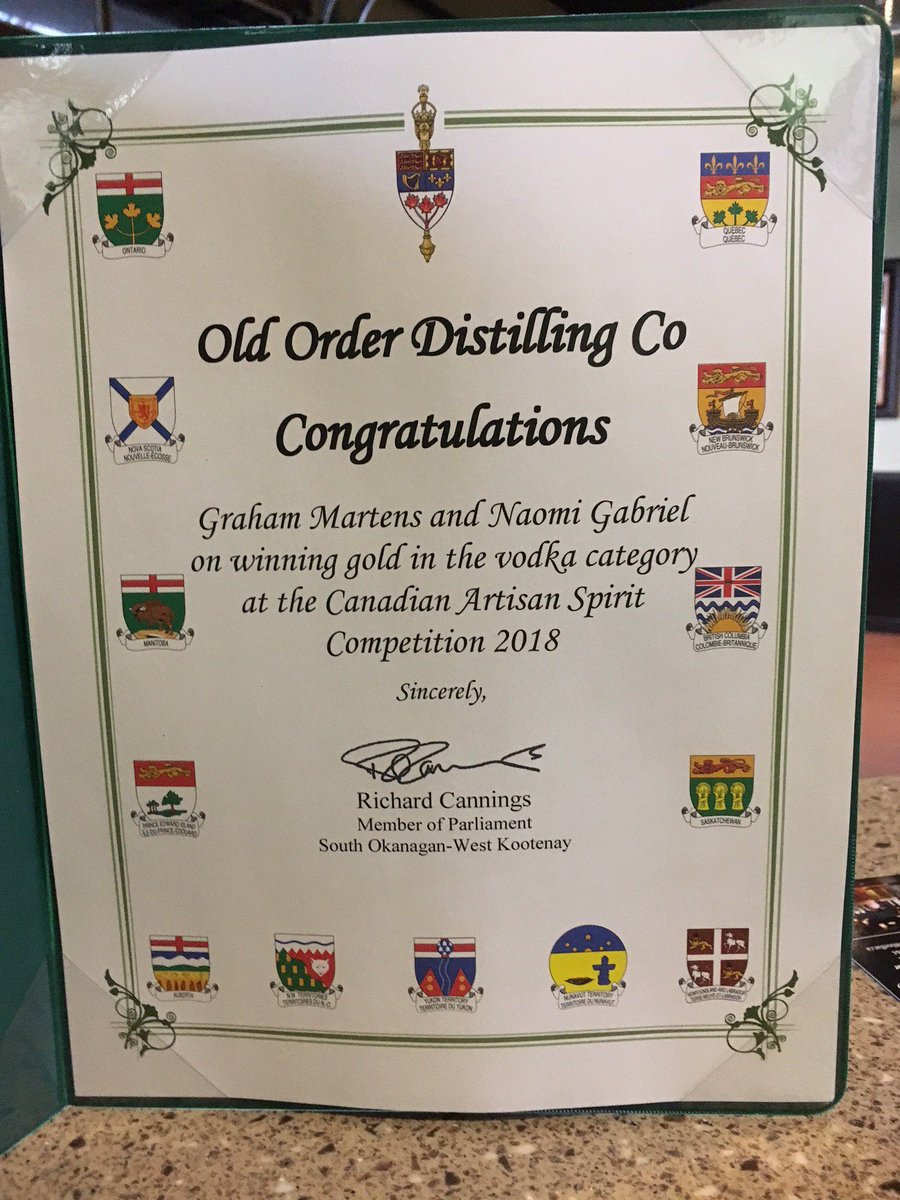 Nice surprise in the mail from our Member of Parliament <a href="/CanningsNDP/">Richard Cannings</a> Thanks for your support! @artisanspiritca #BCcraftspirits