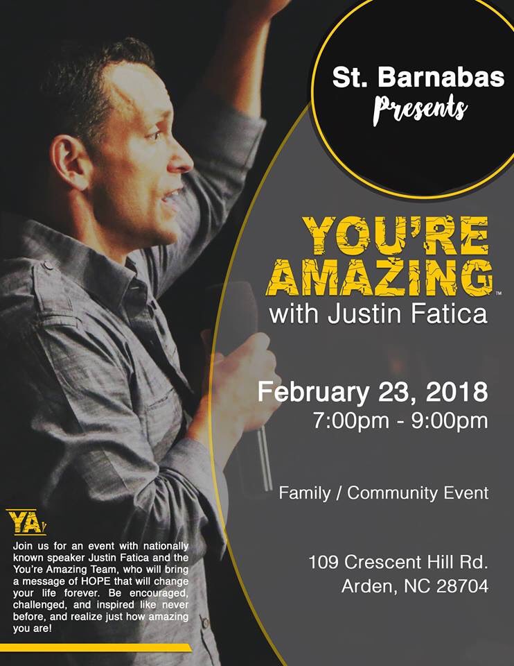 JustinFatica's tweet photo. We’re going All Heart All In at St. Barbara’s TONIGHT!! #youreamazing #AllHeartAllIn #StBarnabas https://t.co/G3HMJm695q