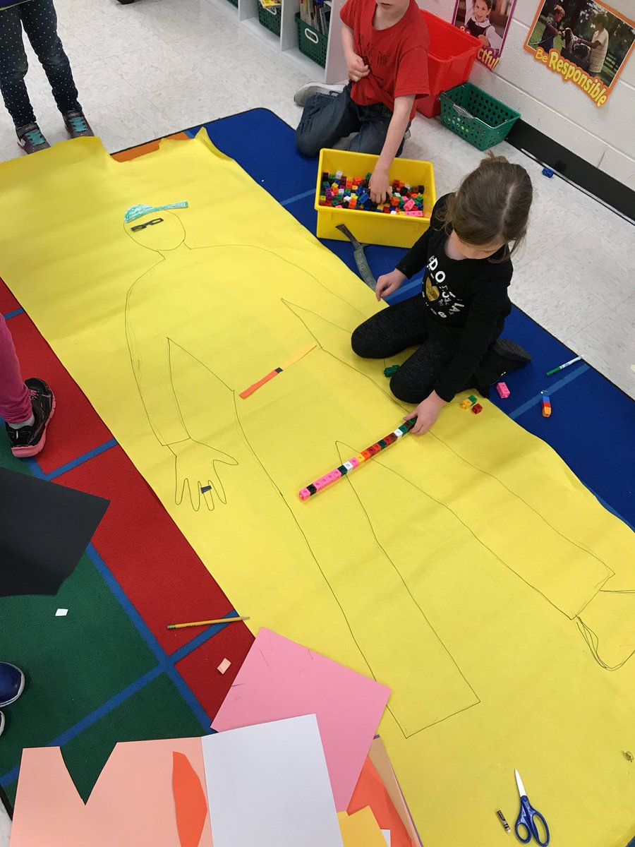 Using measurement to create some new clothes for Mr. Lyons! #NLE18 #firstgrade #mathisfun